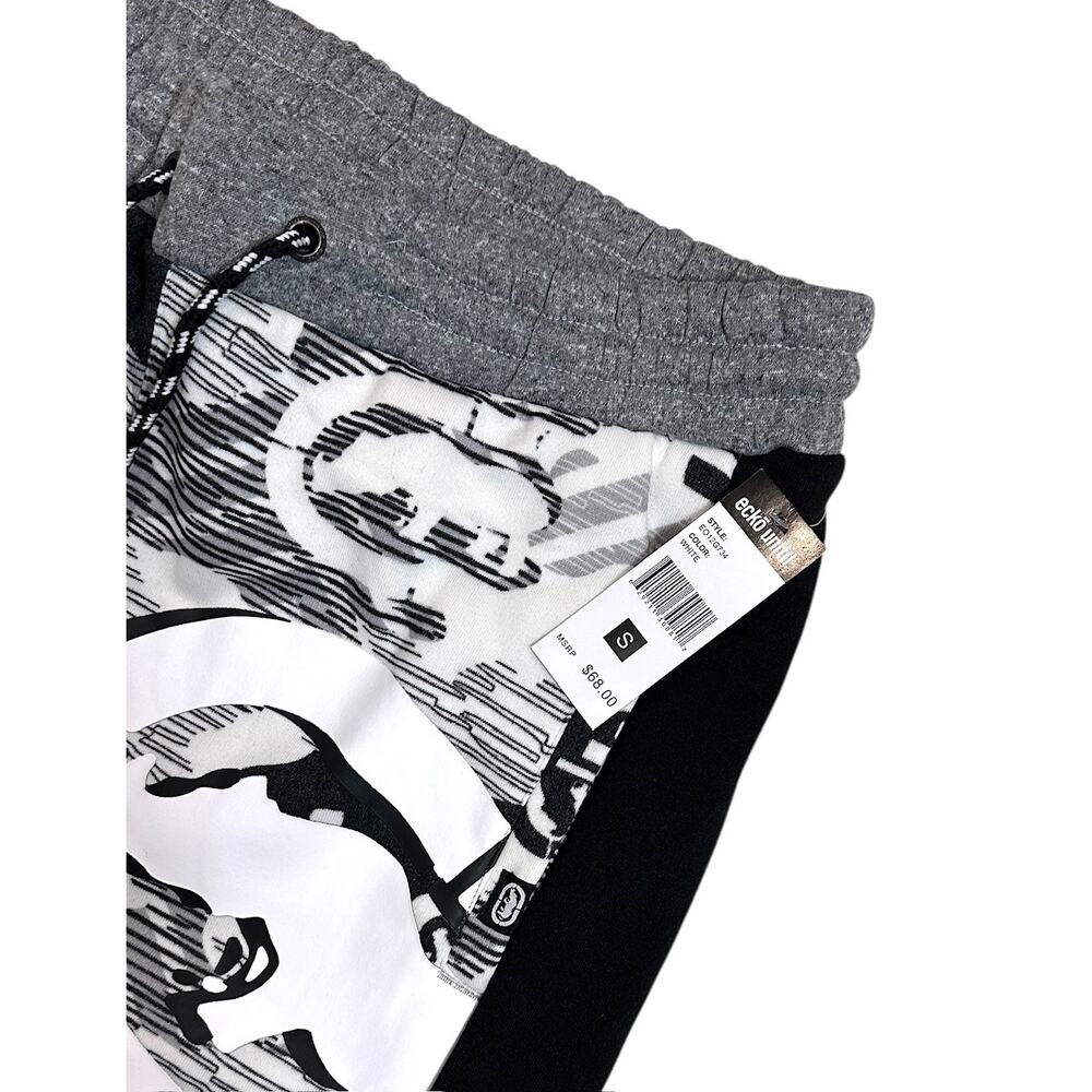 Ecko Unltd Men's Sweatpants Side Coloblock Camo Fleece Jogger - Picture 3 of 4